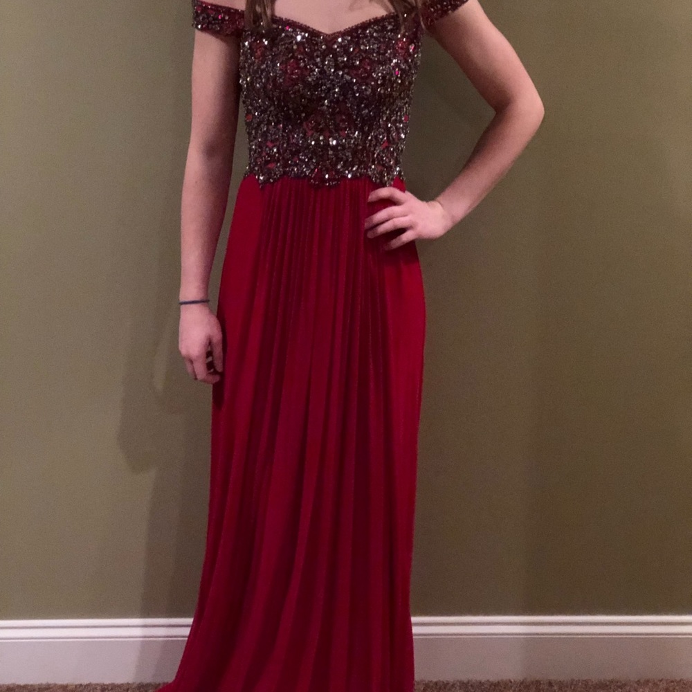 Prom Dress with beaded bodice